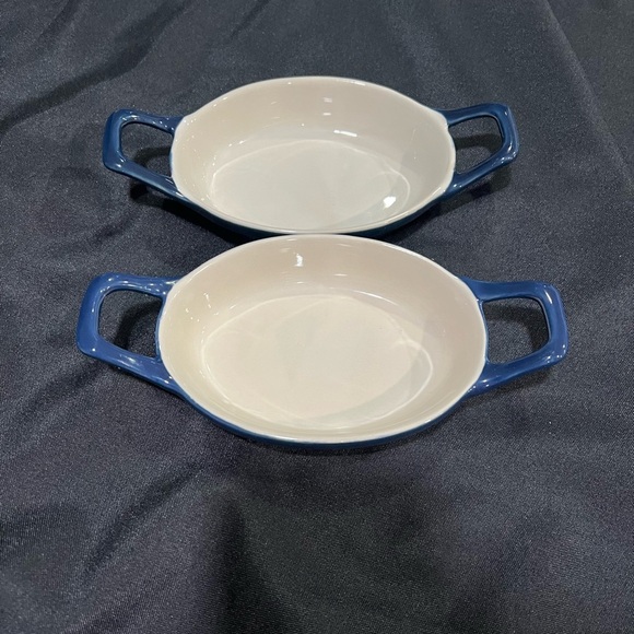 Swiss Pro Cookware Mini Shallow Baking Dish with Handles Blue Ombre - Picture 1 of 9